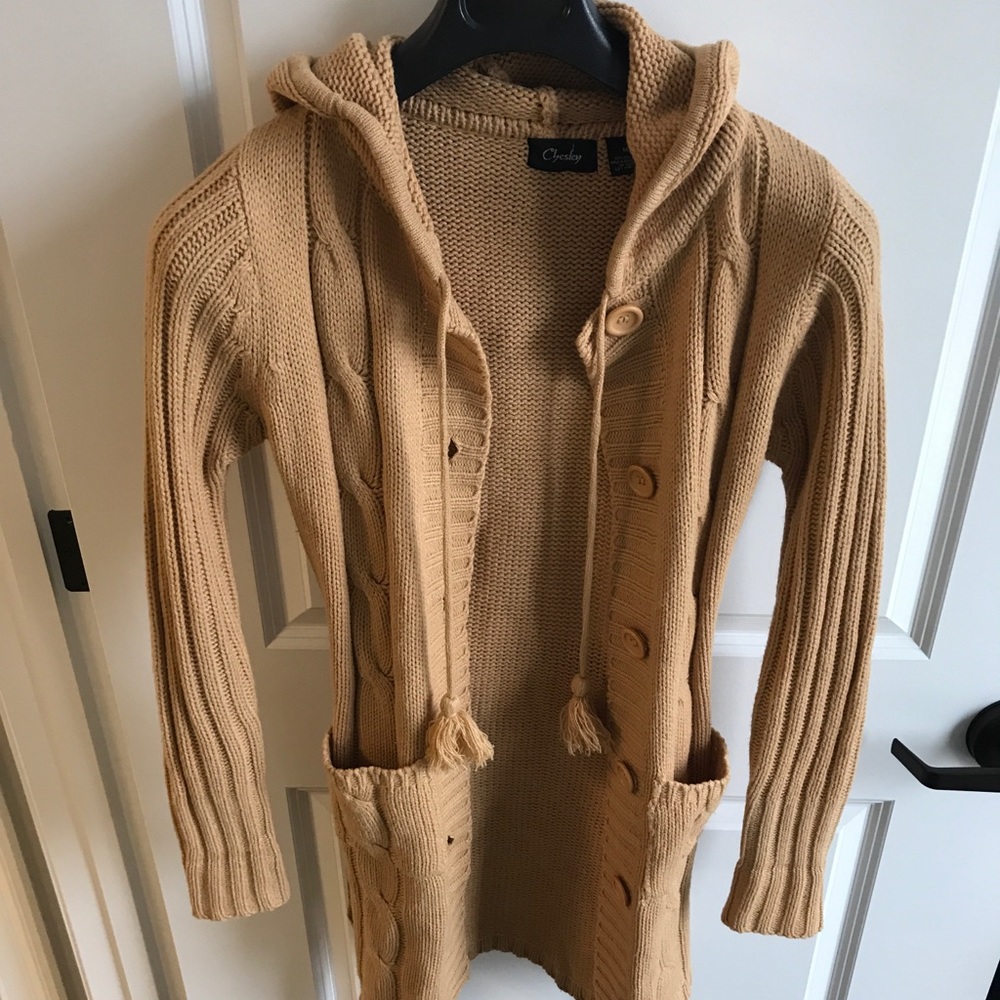 Warm material sweater jacket